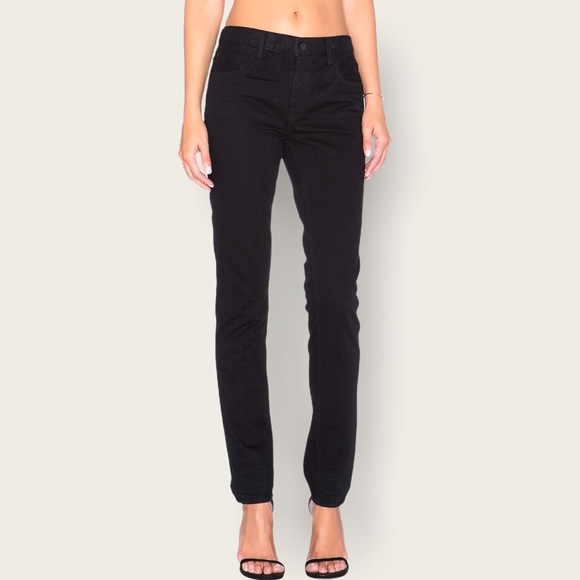 Denim x Alexander Wang 002 Relaxed Jean in Black Sz 27 EUC Straight Leg Jean - Picture 3 of 11